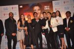 Rohit Shetty, Shahrukh Khan, Kajol, Varun Dhawan, Kriti Sanon,Varun Sharma, Johnny Lever, Boman Irani at Dilwale Trailor launch on 9th Nov 2015